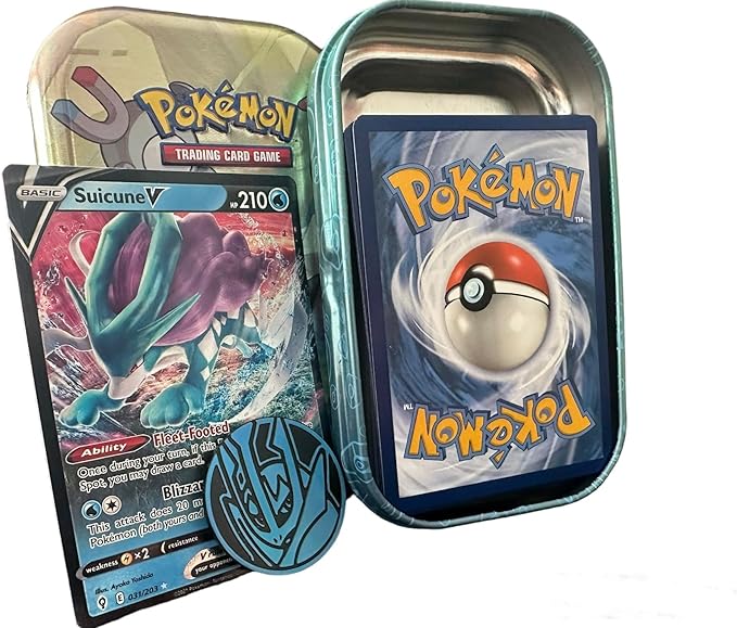 PoKéMoN Mini Tin Bundle - 50 Assorted Cards, 1 Random Ultra Rare Card & 1 Game Coin
