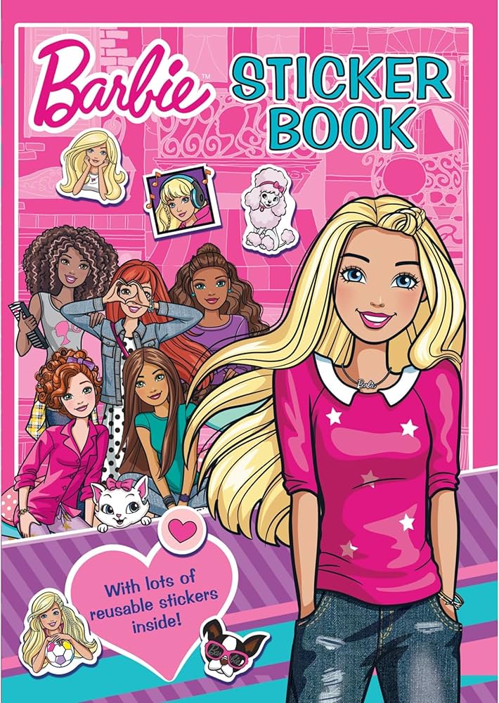 Barbie ALLIGATOR Sticker Book, Sticker Books, Stickers, Sticker Book, Gifts, Sticker Activity Book, Reusable Stickers