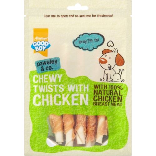Good Boy Chewy Twisters With Real Chicken 90 g (Pack of 5)