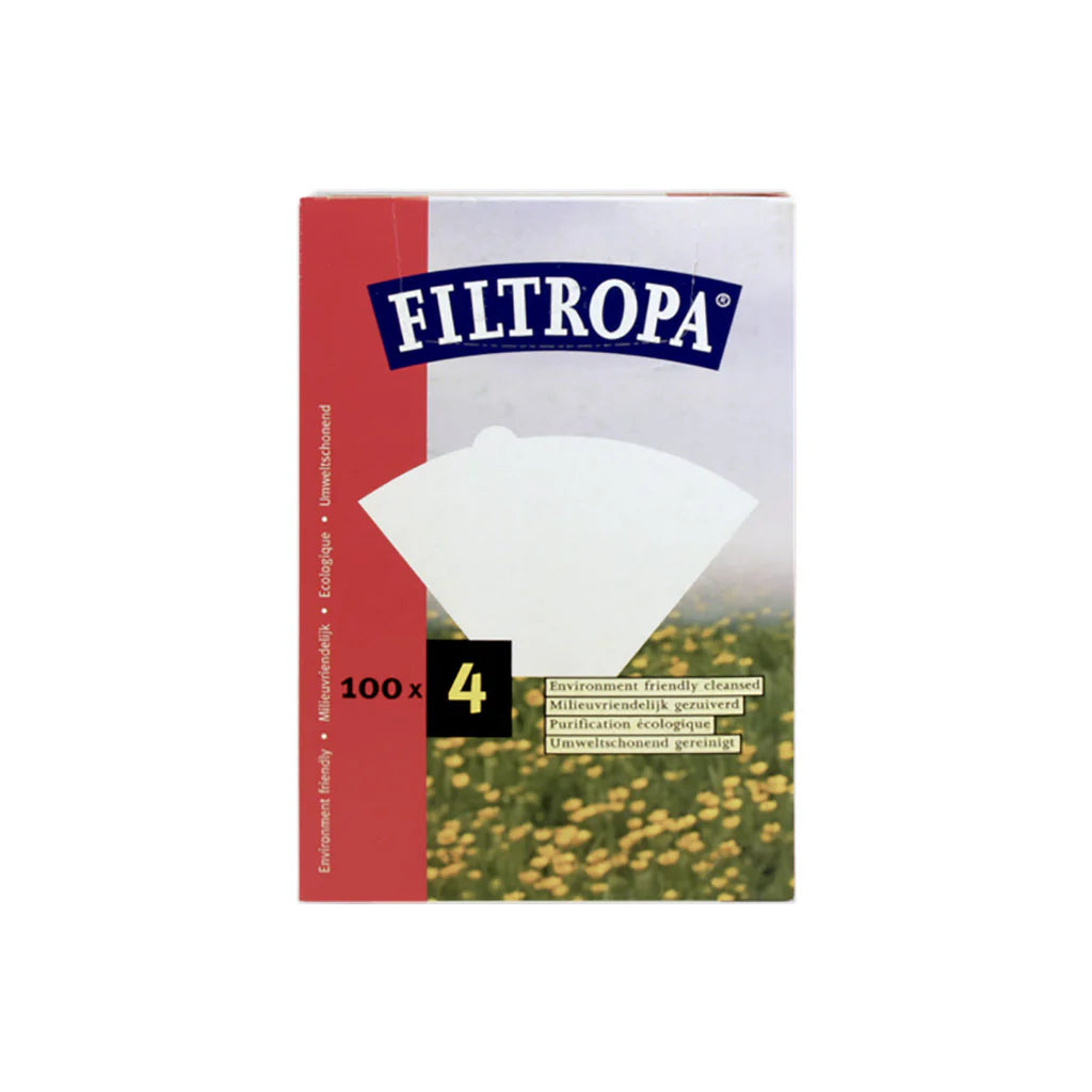 2 Boxes of Filtropa Size 4 Filter Papers, Pack of 100, White