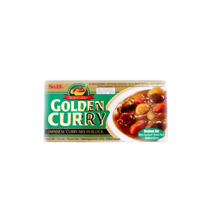 S & B Golden Curry Medium Hot 2 x 110g