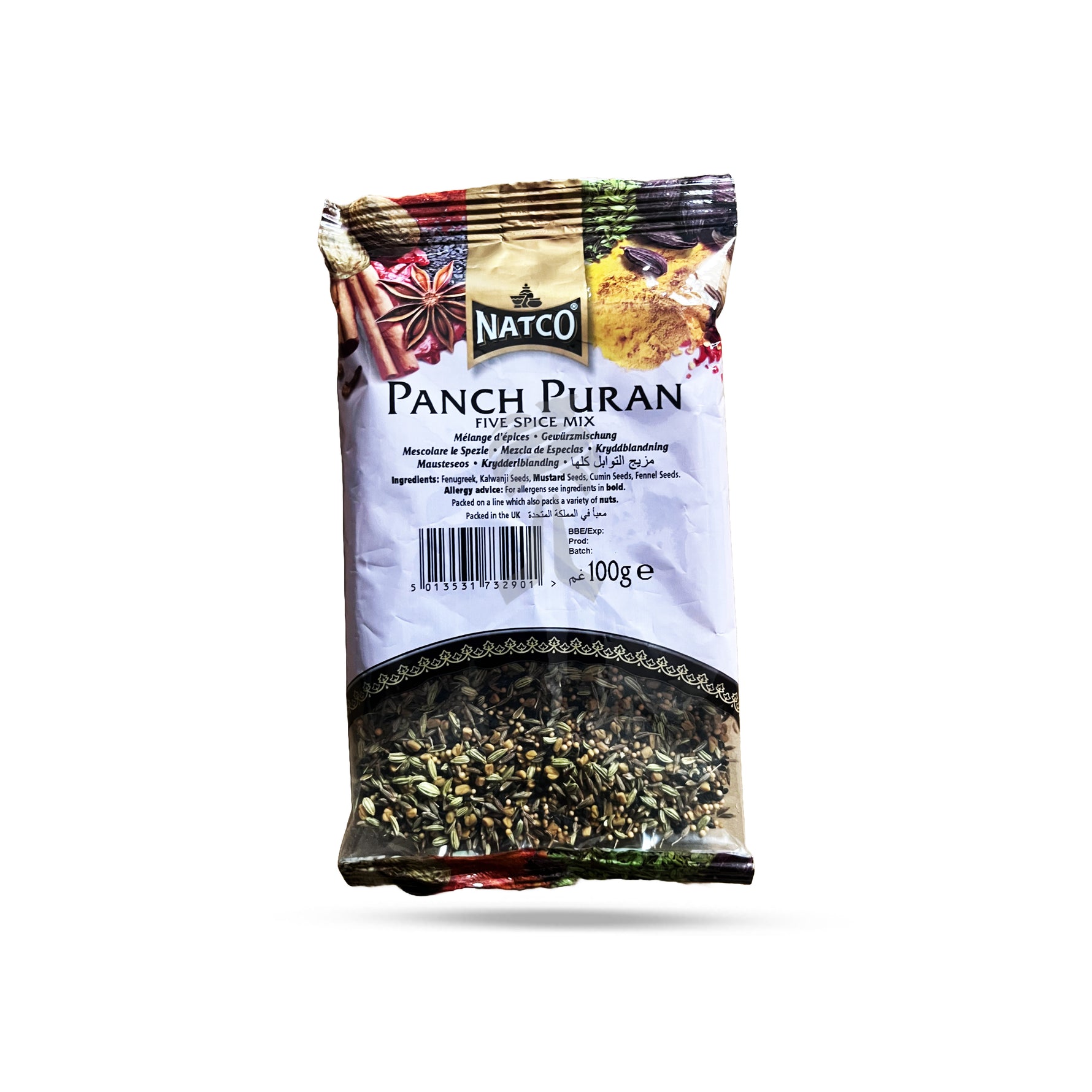 Natco Panch Puran (Five Spice Mix) 100g (Pack of 2)