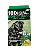 DOGGY BAGS EXTRA STRONG 100 Dog Puppy Poo Waste Easy Tie Scooper Poop Doggy Bags