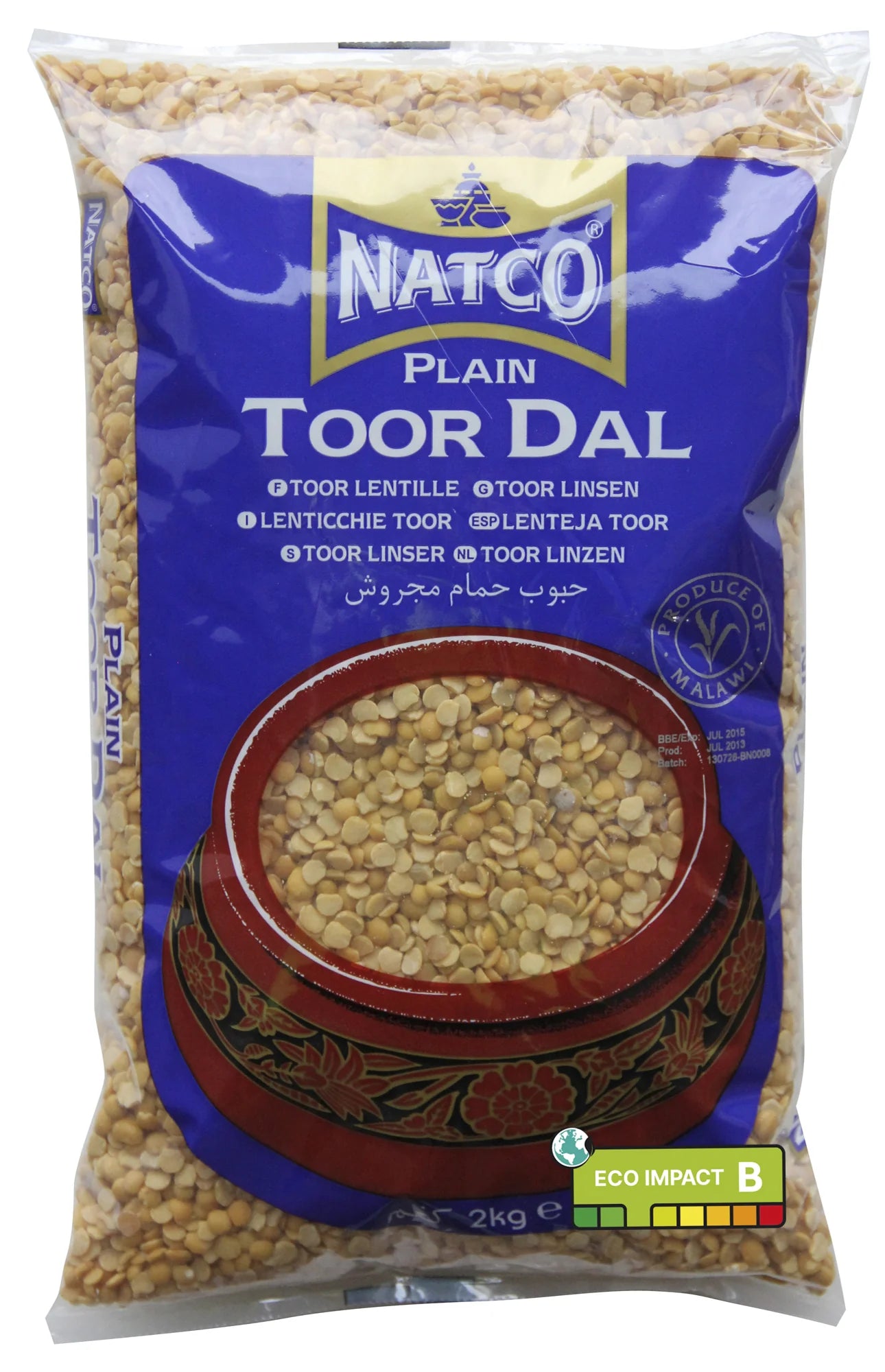 Natco Toor Dal Plain 2 kg